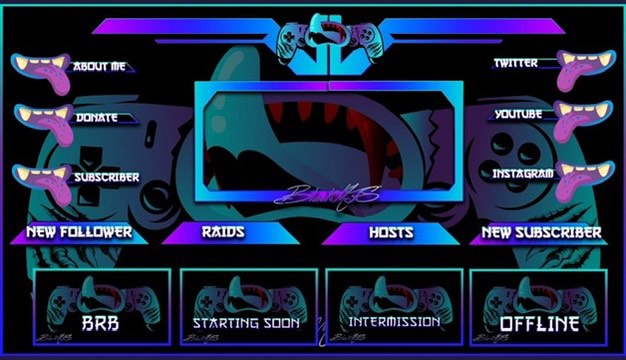 Twitch stream overlay design